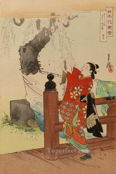  gekko art painting - nihon hana zue 1897 1 Ogata Gekko Ukiyo e